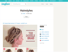 Tablet Screenshot of hairstyles.imgfave.com